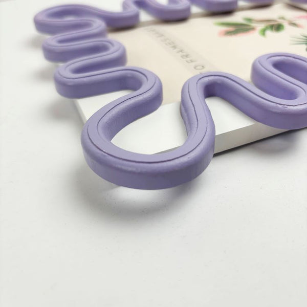 Squiggly Purple Frame | 7x5"