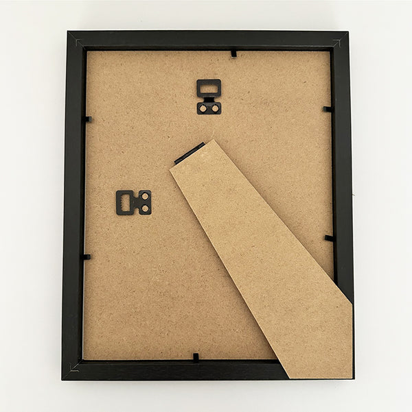 10x8" Black Photo Frame | Natural Swirl