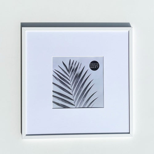 Oversized Mount Wooden 16x16" White Frame For 8x8" | Signature Collection