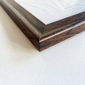 A4 Photo Frame | Dark Walnut Effect
