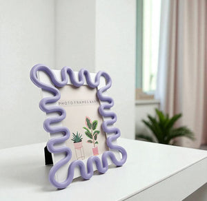 Squiggly Purple Frame | 7x5"