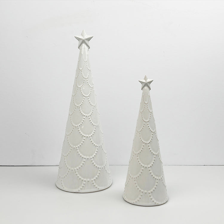 Glazed Ceramic Trees | Set of Two