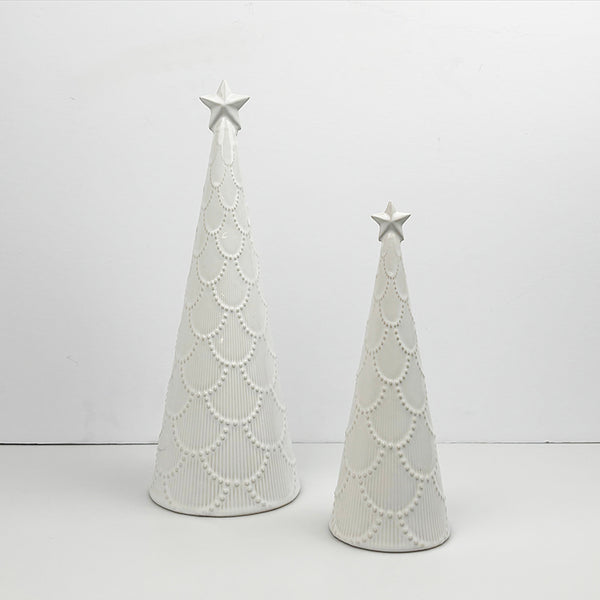 Glazed Ceramic Trees | Set of Two