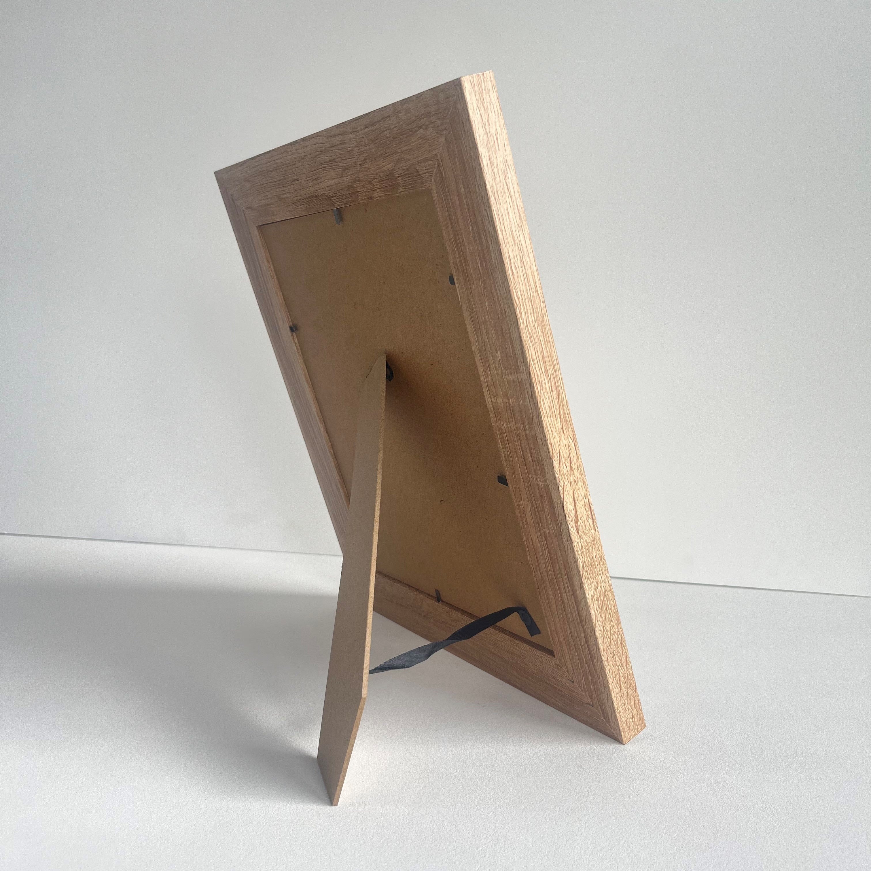 Back of 10x8 wood frame with stand