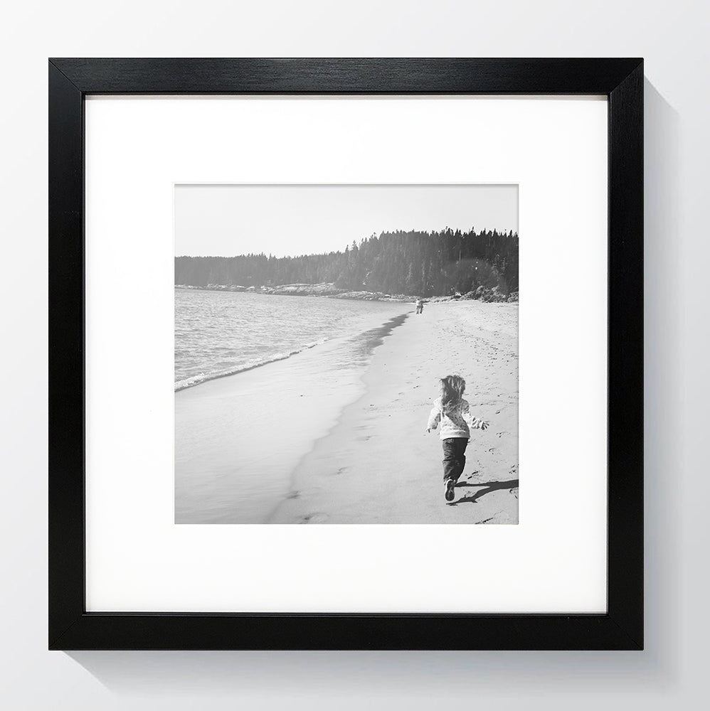 Oxford Black Photo Frame 12x12" For 8x8" With White Mount - photoframesandart