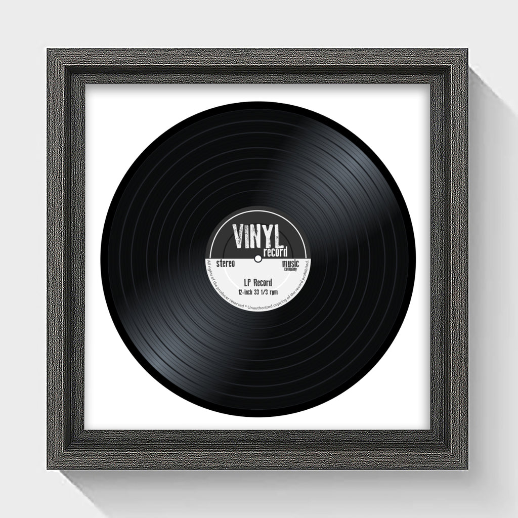 Hoxton Dark Grey Photo Frame Suitable for a 12" Vinyl Album - photoframesandart