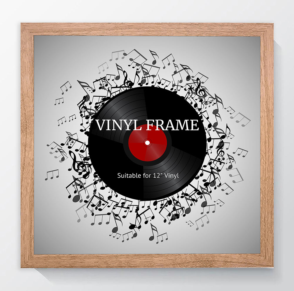 Oxford Oak Photo Frame Suitable for a 12" Vinyl Album - photoframesandart