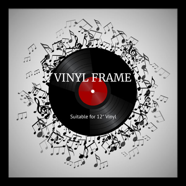 12" Vinyl Album Cover Frame | Oxford Black