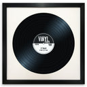 12" Vinyl Black Frame with White Mount (14"x14") - photoframesandart