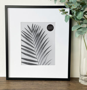 Oversized Mount Wooden 16x14" Black Frame For 10x8"  | Signature Collection