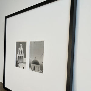 Oversized Mount Wooden 18x18" Black Frame For Two 6x4" | Signature Collection