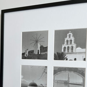 Oversized Mount 5x5" Black Multi Photo Frame - 18x18" Collage Frame | Signature Collection