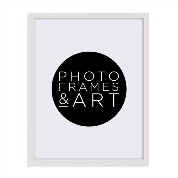 30 X 40 White Oxford Photo Frame with PF&A Logo
