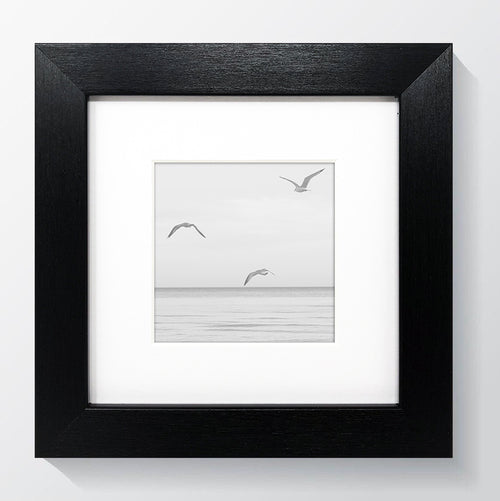 Oxford Black Photo Frame 5x5'' For 3x3'' With White Mount - photoframesandart