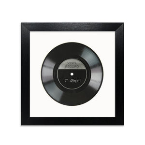 Oxford Black Photo Frame Suitable for a 7" Vinyl Single with Mount (9x9")