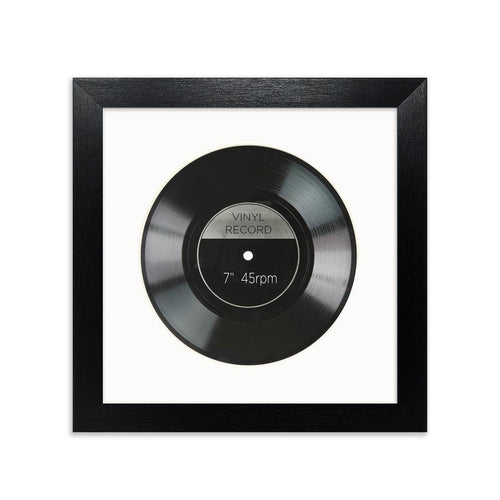 Oxford Black Photo Frame Suitable for a 7" Vinyl Single with Mount (9x9")