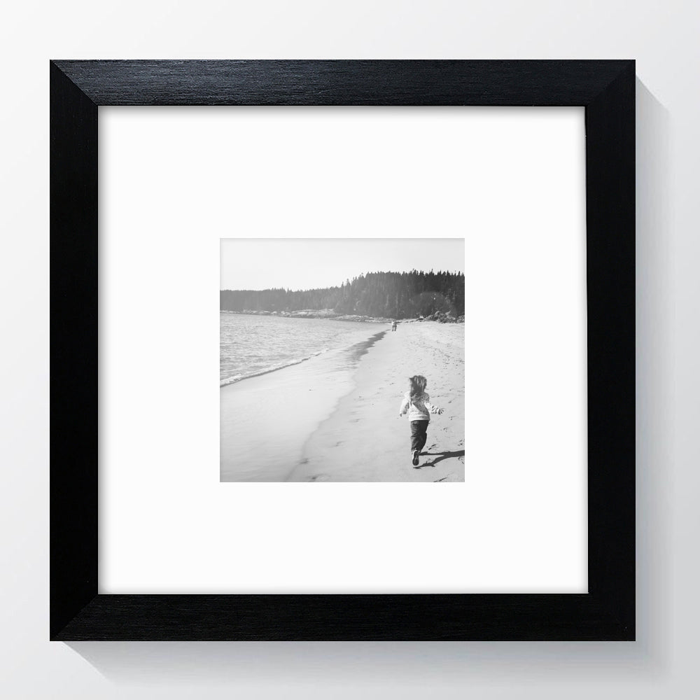 Oxford Black Instagram Photo Frame 8x8" For 4x4" With Soft Cream Mount - photoframesandart