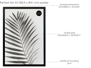 A1 Poster Frame | Verona Black