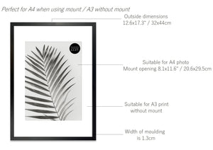 A3 Poster Frame For A4 Print With Mount | Winchester Wood