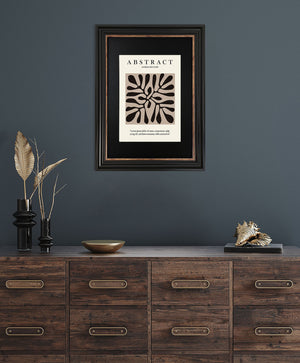 A3 Poster Frame For A4 Print With Mount | Vintage Black