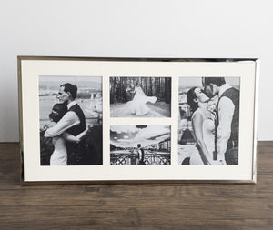 Silver Plated Fine Multi Photo Frame - 4 apertures