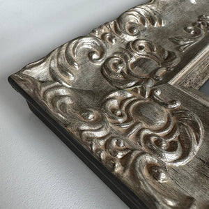 Corner of Silver Antique Photo Frame 