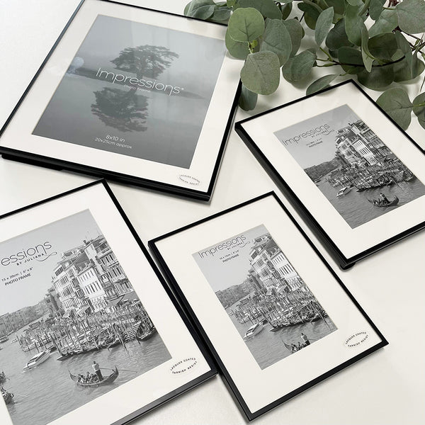 Black Fine Metal Photo Frames | 4 sizes available