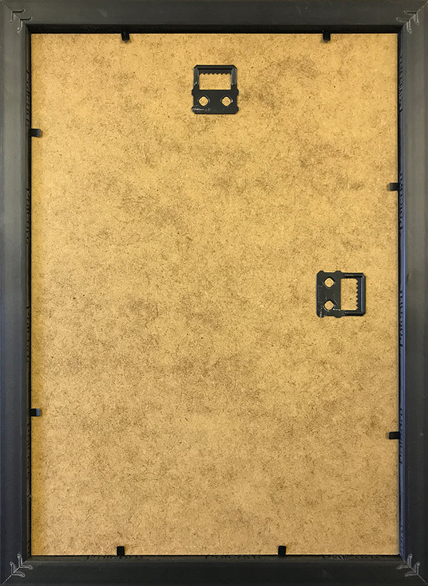 14 x 9" Oxford Black Photo Frame Suitable For A CD And It's Cover With A White Mount - photoframesandart