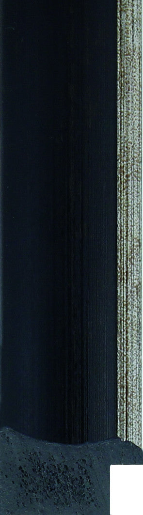 Falmouth Distressed Black Photo Frame 14x11" For 10x8" With White Mount - photoframesandart