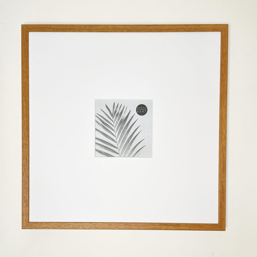 Oversized Mount Wooden 16x16" Oak Frame For 5x5" | Signature Collection