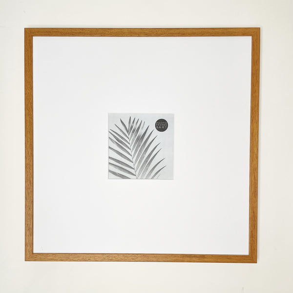 Oversized Mount Wooden 16x16" Oak Frame For 5x5" | Signature Collection