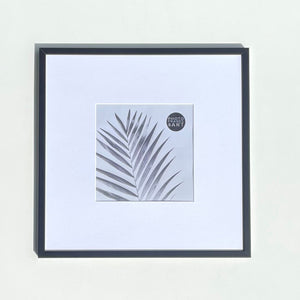 Oversized Mount Wooden 16x16" Black Frame For 8x8" | Signature Collection