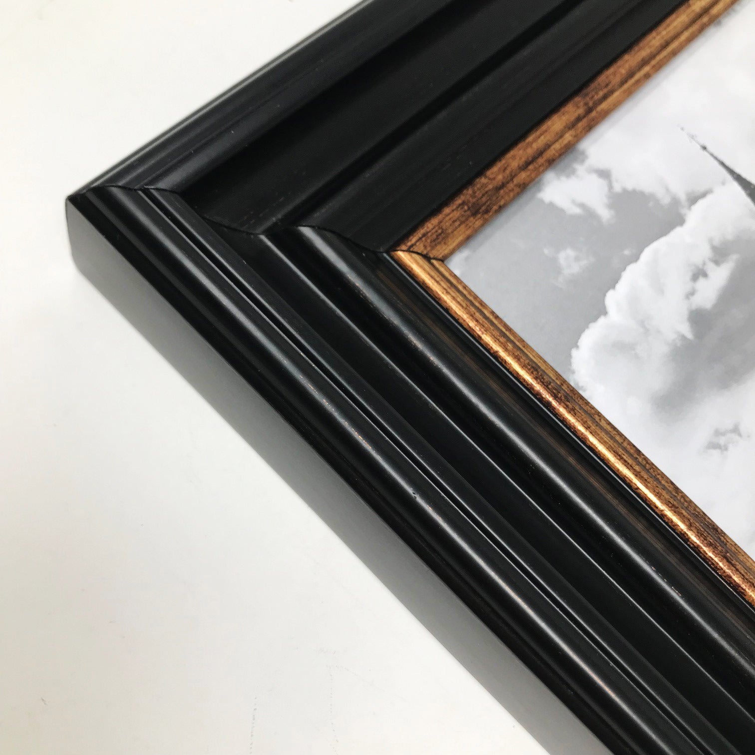 Vintage Black Shabby Chic Photo Frame - 16x12 - photoframesandart