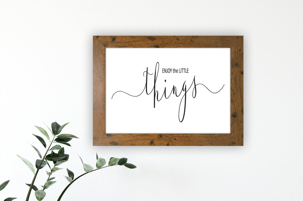 30 X 40 Oxford Photo Frame with Enjoy the Little things Print