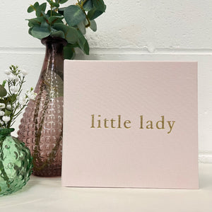 Linen "Little Lady" photo album