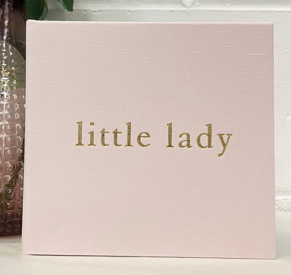 Linen "Little Lady" photo album