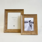 Wooden Frame with wedding photo of a couple